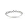 Dinny Hall 14K Diamond Forget Me Not Half Eternity Ring