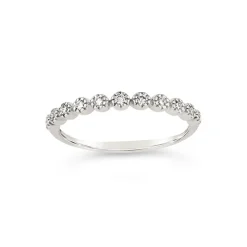 Dinny Hall 14K Diamond Forget Me Not Half Eternity Ring
