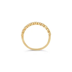 Dinny Hall 14K Diamond Forget Me Not Half Eternity Ring