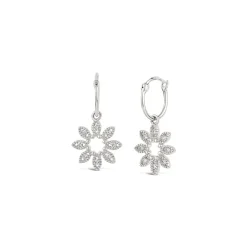 Dinny Hall 14K Diamond Jasmine Flower Drops