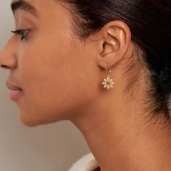 Dinny Hall 14K Diamond Jasmine Flower Drops
