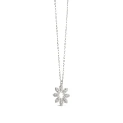 Dinny Hall 14K Diamond Jasmine Flower Pendant