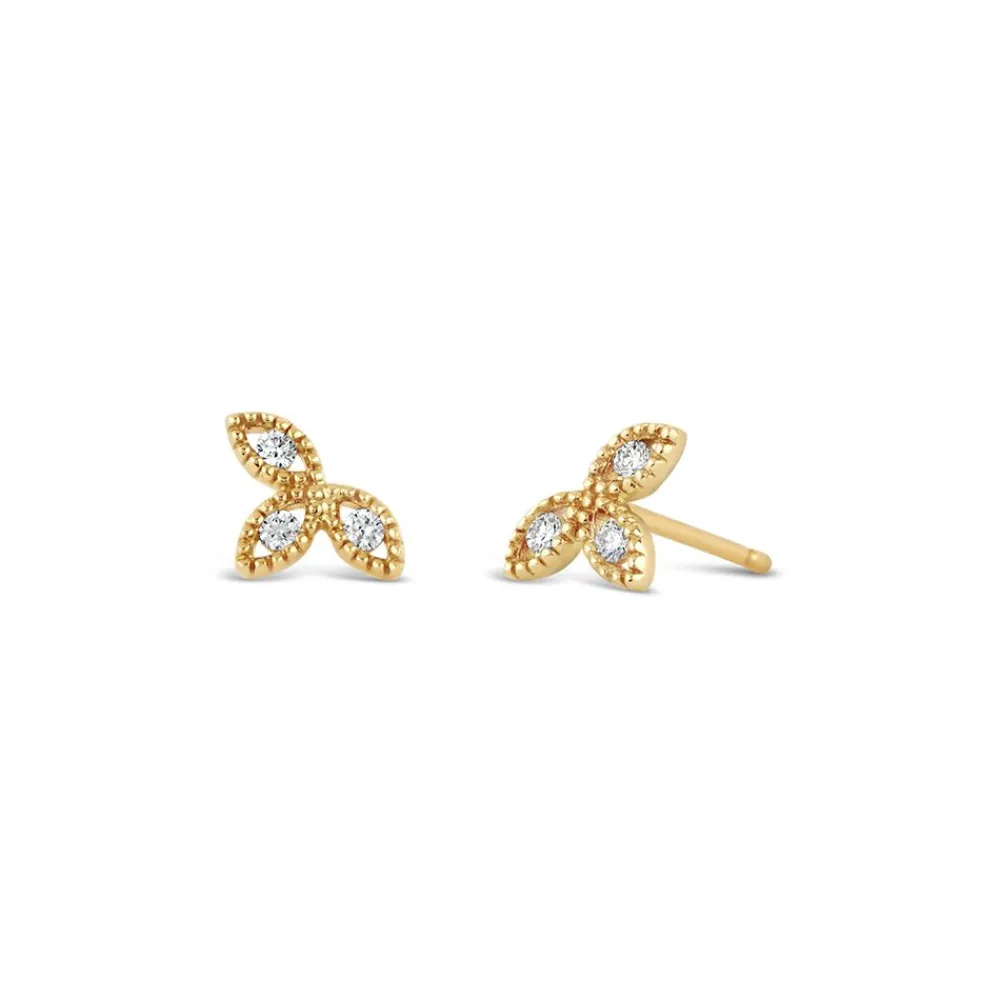 Dinny Hall 14K Diamond Jasmine Studs