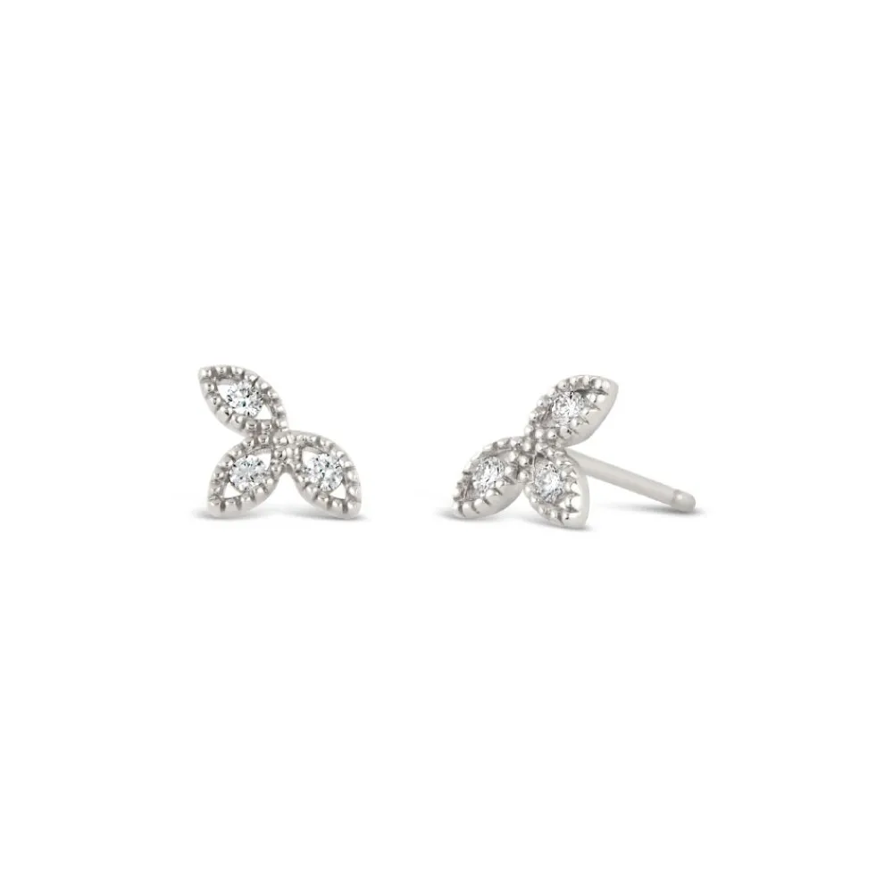 Dinny Hall 14K Diamond Jasmine Studs