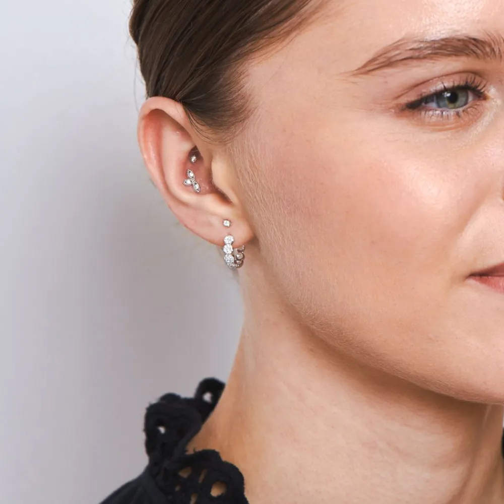 Dinny Hall 14K Diamond Jasmine Studs
