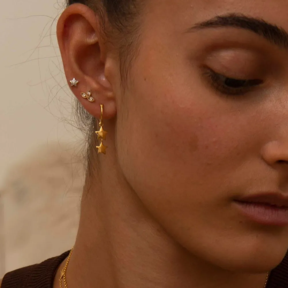 Dinny Hall 14K Diamond Jasmine Studs