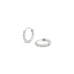 Dinny Hall 14K Diamond Rosemary Huggie Hoops