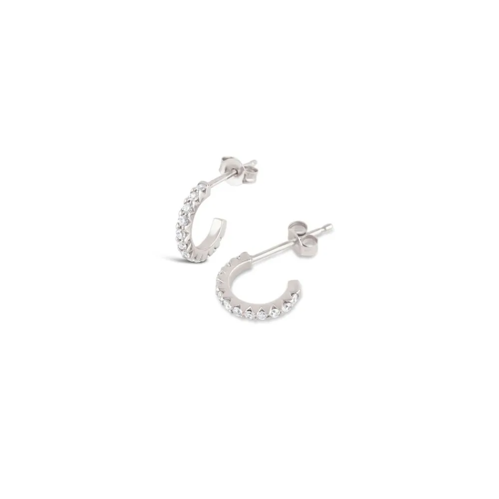 Dinny Hall 14K Diamond Rosie Mini Hoops
