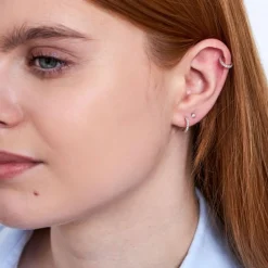 Dinny Hall 14K Diamond Rosie Mini Hoops