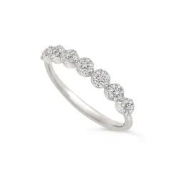 Dinny Hall 14K Fine Starflower Diamond Half Eternity Ring