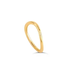 Dinny Hall 18K Gold Curved Court Wedding Band