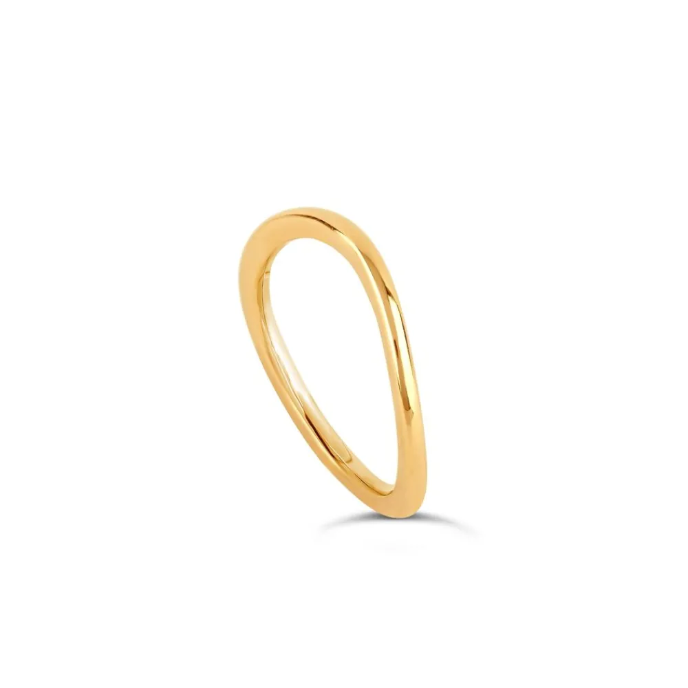 Dinny Hall 18K Gold Curved Court Wedding Band