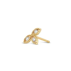 Dinny Hall 14K Gold Diamond Jasmine Single Stud