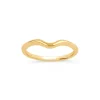 Dinny Hall 18K Gold Ellie Solitaire Curve Wedding Band