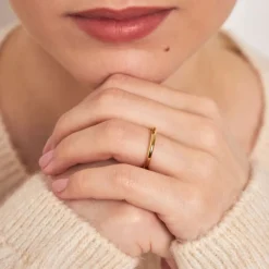 Dinny Hall 18K Gold 2Mm Court Wedding Band