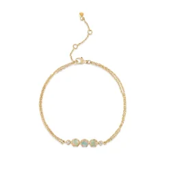 Dinny Hall 14K Gold Opal & Diamond Wristlet