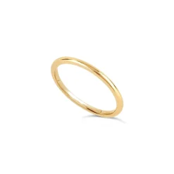 Dinny Hall 18K Gold Skinny Court Wedding Band