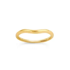 Dinny Hall 18K Gold Tapering Curve One Wedding Band