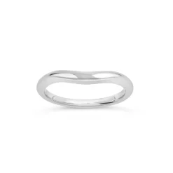 Dinny Hall 18K Gold Tapering Curve Two Wedding Band