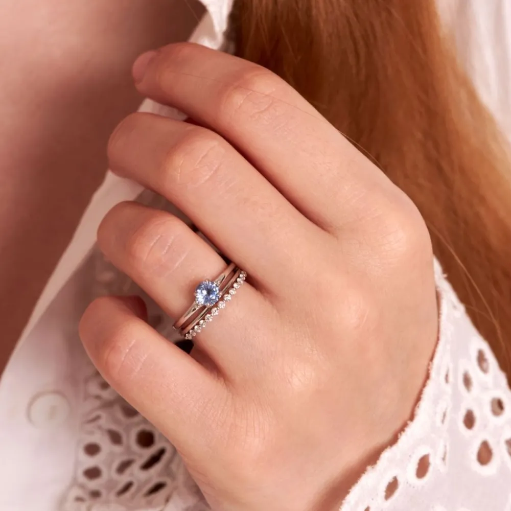 Dinny Hall Kassia 18K Fine Blue Sapphire & Diamond Ring