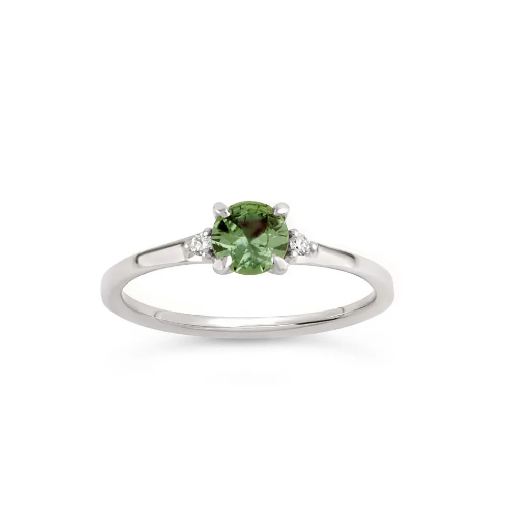 Dinny Hall Kassia 18K Fine Green Sapphire & Diamond Ring