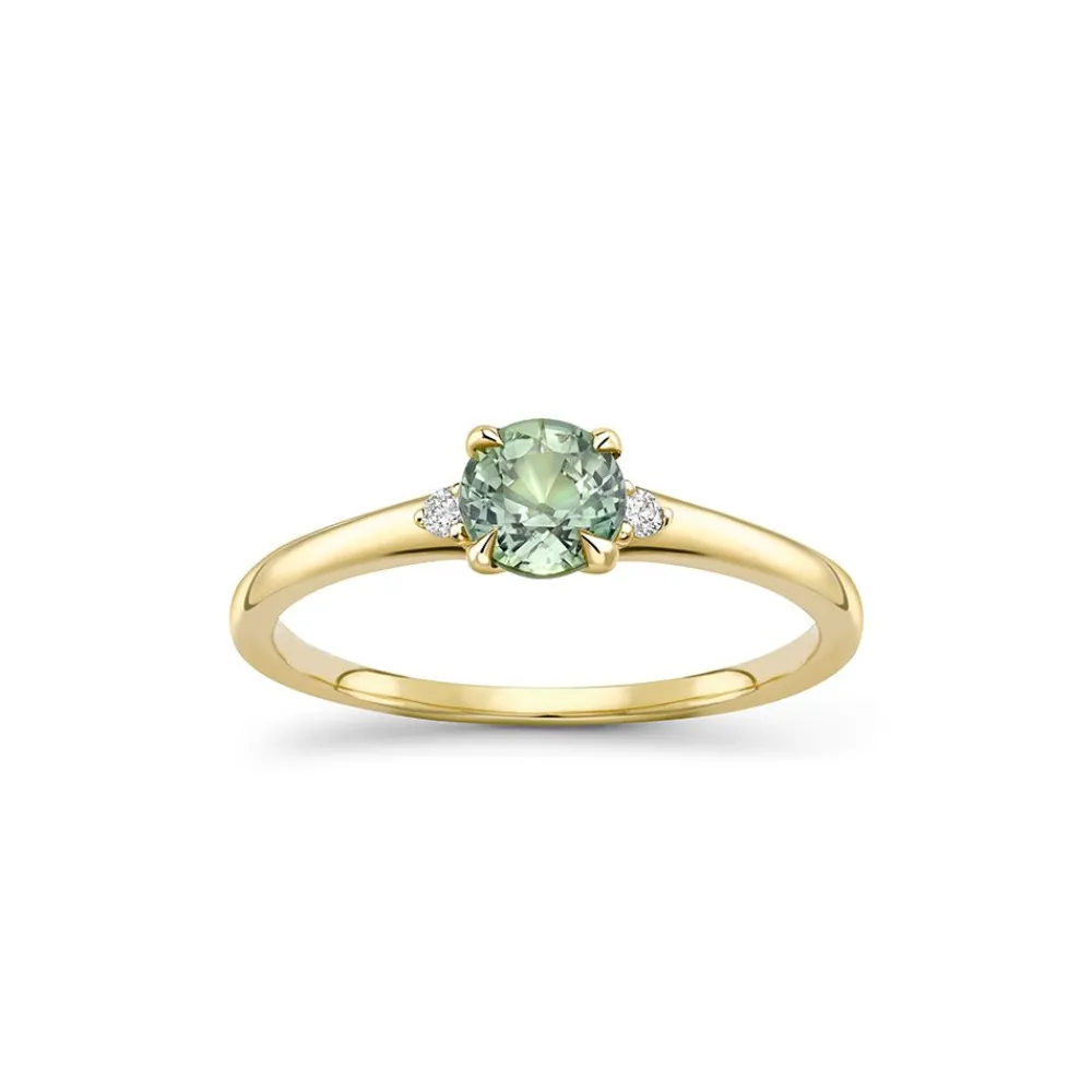 Dinny Hall Kassia 18K Fine Green Sapphire & Diamond Ring