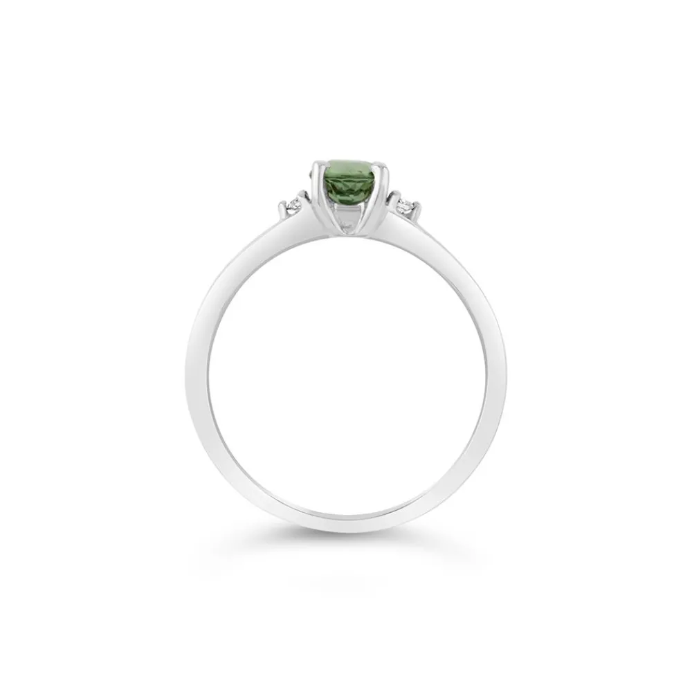 Dinny Hall Kassia 18K Fine Green Sapphire & Diamond Ring