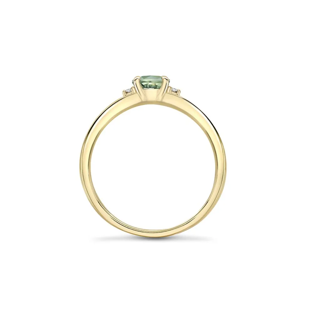 Dinny Hall Kassia 18K Fine Green Sapphire & Diamond Ring