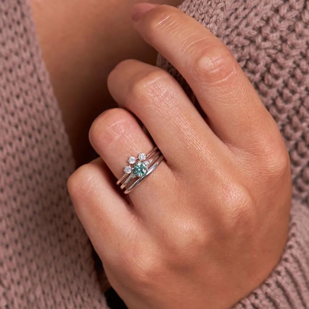 Dinny Hall Kassia 18K Fine Green Sapphire & Diamond Ring