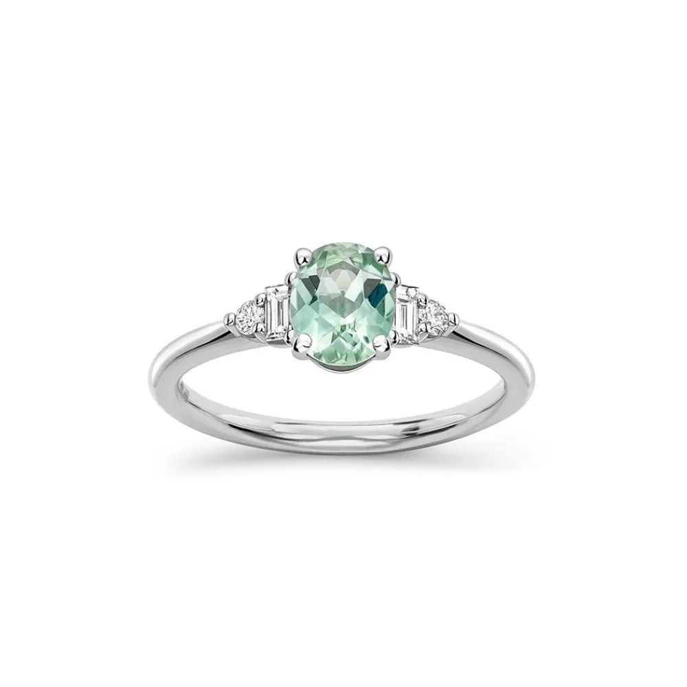 Dinny Hall Katie 18K Fine Mint Green Tourmaline & Diamond Ring