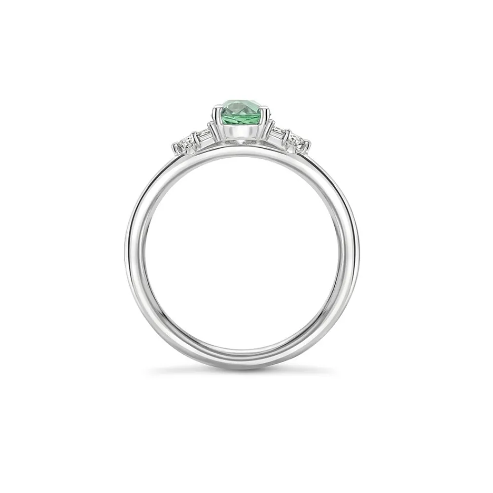Dinny Hall Katie 18K Fine Mint Green Tourmaline & Diamond Ring