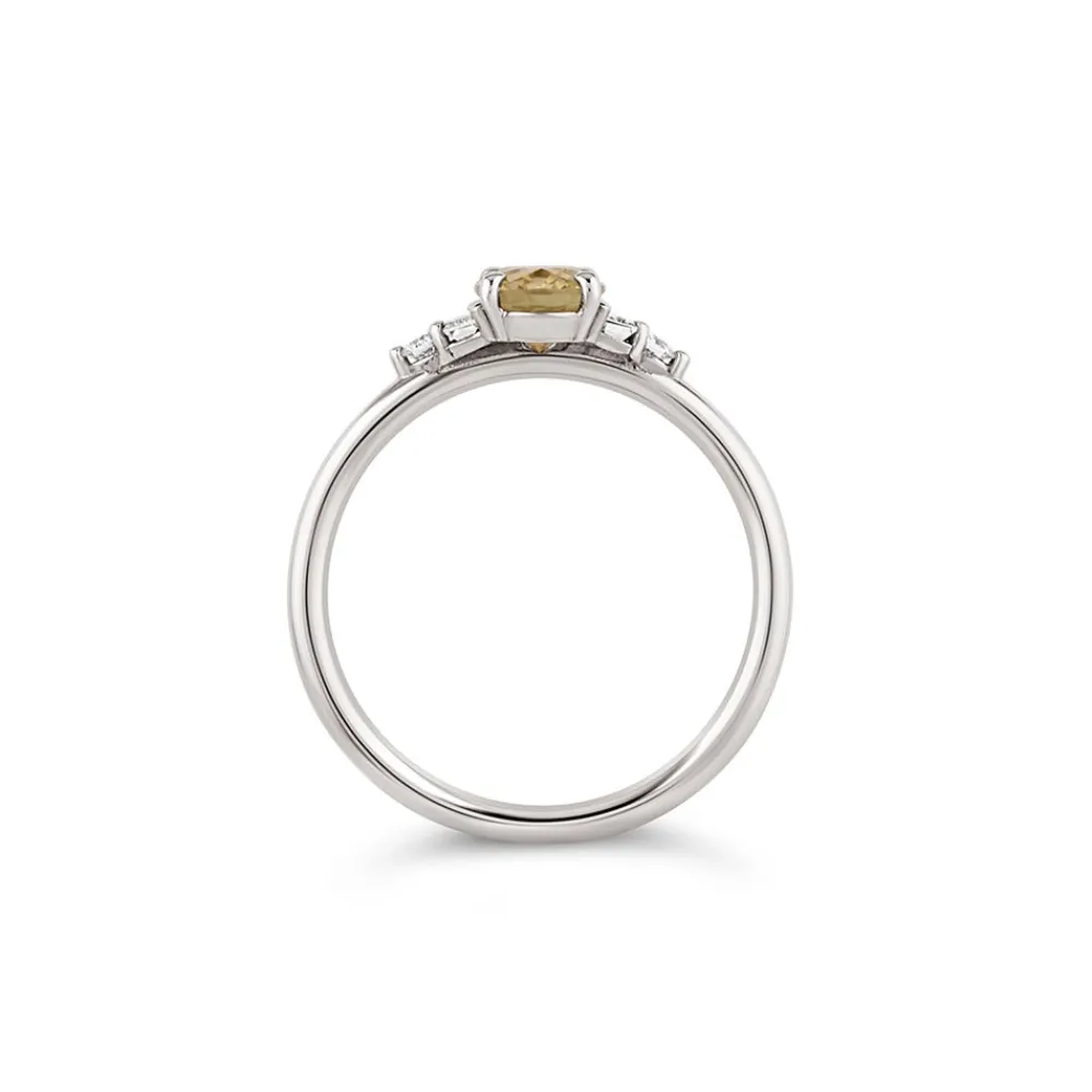Dinny Hall Katie 18K Fine Montana Lemon Sapphire & Diamond Ring