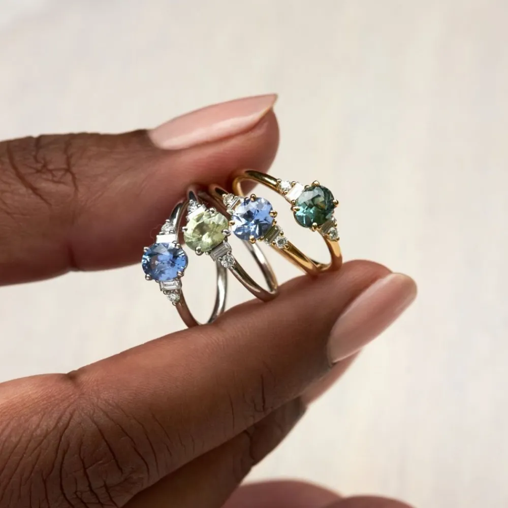 Dinny Hall Katie 18K Fine Montana Lemon Sapphire & Diamond Ring