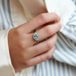 Dinny Hall Krista 18K Fine Aquamarine & Diamond Ring