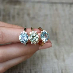 Dinny Hall Krista 18K Fine Aquamarine And Brilliant Cut Diamond Ring