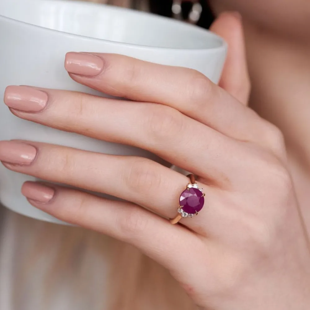 Dinny Hall Krista 18K Fine Ruby & Diamond Ring