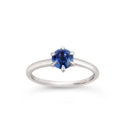 Dinny Hall Lily 18K Fine Blue Sapphire Solitaire Ring