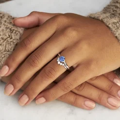 Dinny Hall Lily 18K Fine Blue Sapphire Solitaire Ring