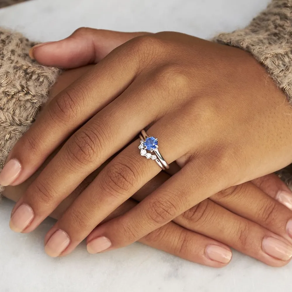 Dinny Hall Lily 18K Fine Blue Sapphire Solitaire Ring