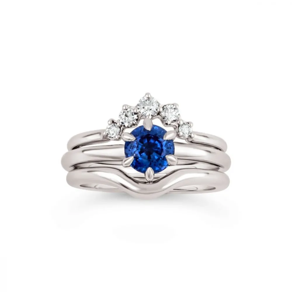Dinny Hall Lily 18K Fine Blue Sapphire Solitaire Ring