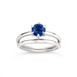 Dinny Hall Lily 18K Fine Blue Sapphire Solitaire Ring