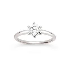 Dinny Hall Lily 18K Fine Diamond Solitaire Ring