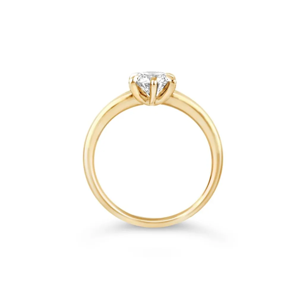 Dinny Hall Lily 18K Fine Diamond Solitaire Ring