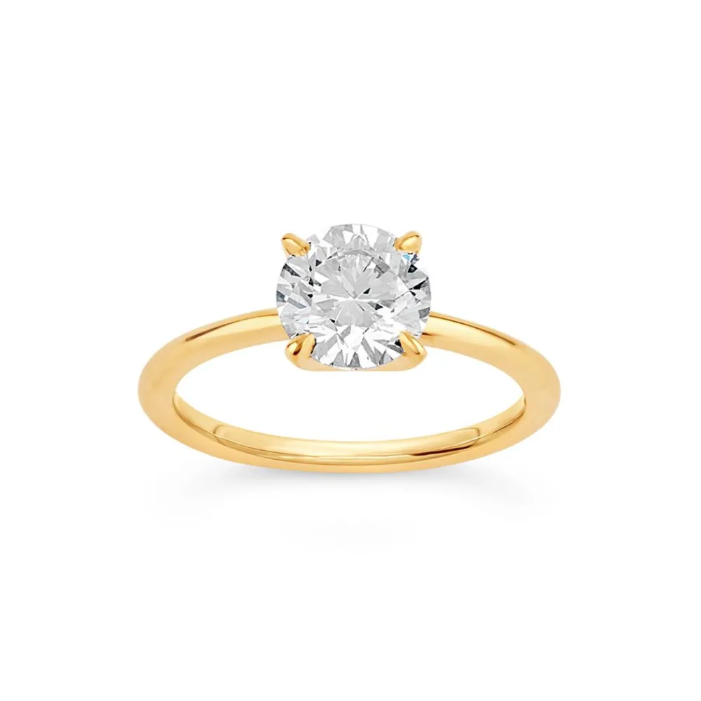 Dinny Hall Lizzy 18K Fine Diamond Solitaire Ring
