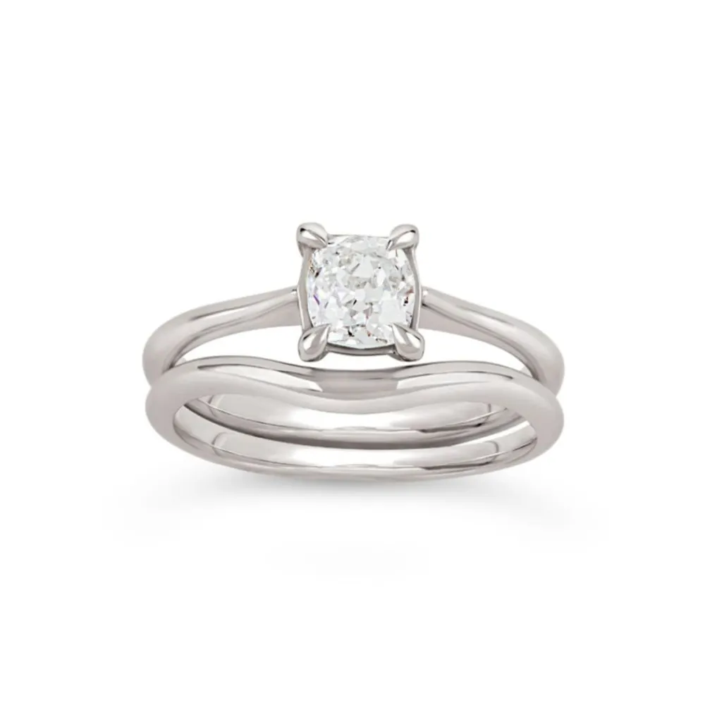 Dinny Hall Macy 18K Fine Cushion Old Cut Diamond Ring