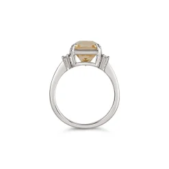Dinny Hall Mae West 18K Fine Lemon Yellow Sapphire & Diamond Ring