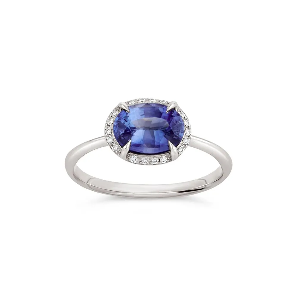 Dinny Hall Mia 18K Fine Blue Sapphire & Diamond Ring