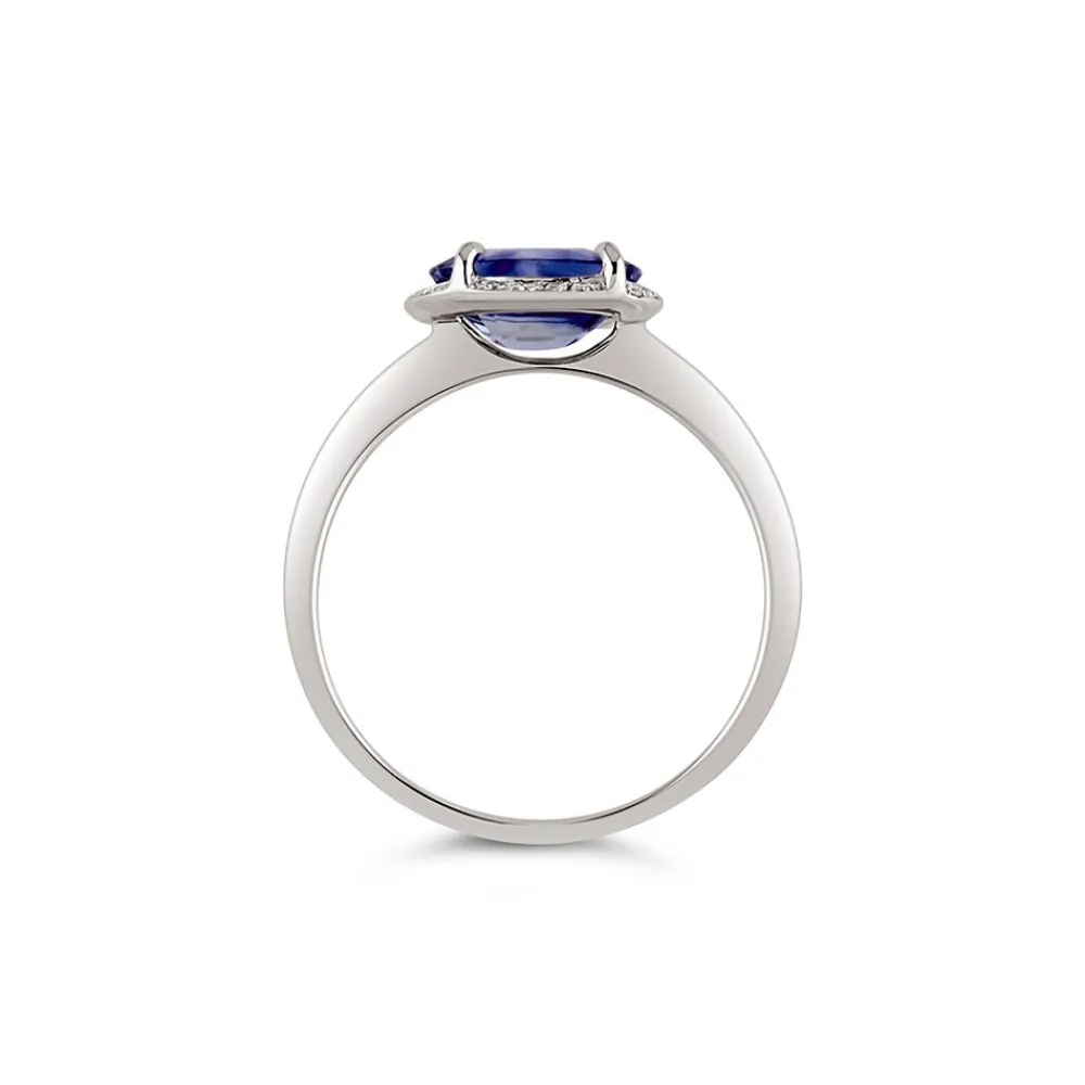 Dinny Hall Mia 18K Fine Blue Sapphire & Diamond Ring