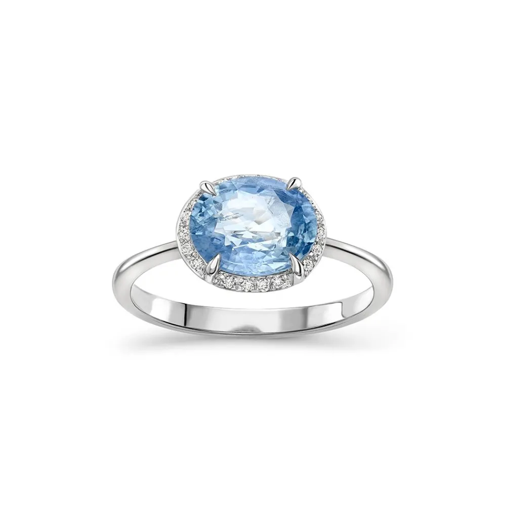 Dinny Hall Mia 18K Fine Ice Blue Sapphire & Diamond Ring