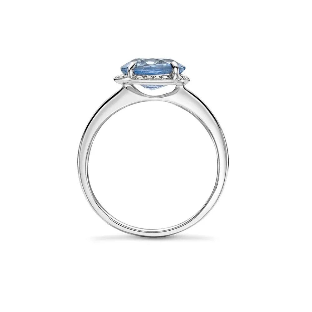Dinny Hall Mia 18K Fine Ice Blue Sapphire & Diamond Ring